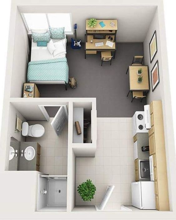 10 ý tưởng phân chia không gian phòng ốc trong căn hộ chung cư đẹp